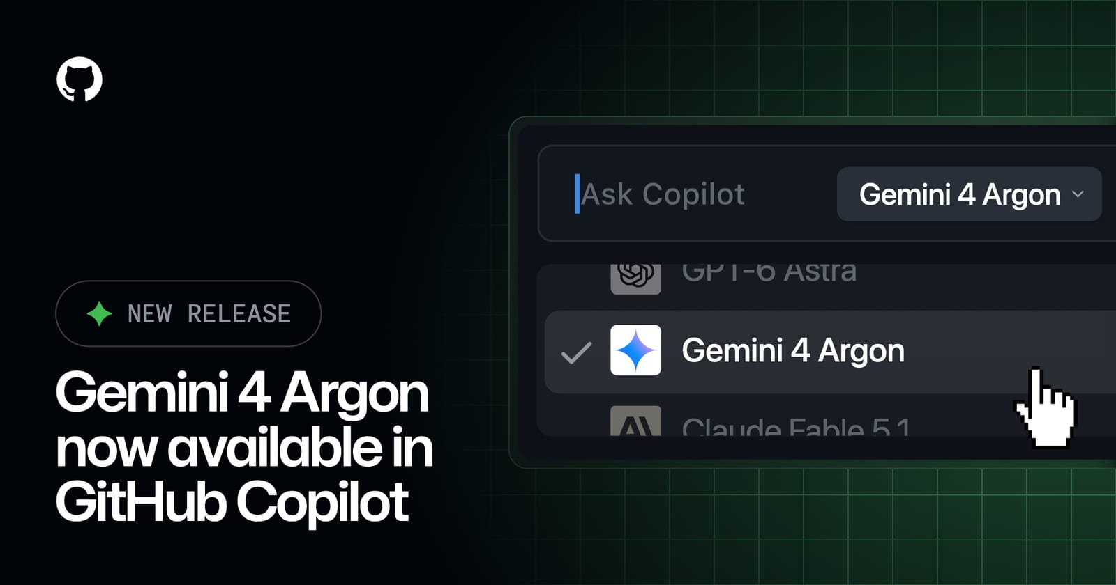 Gambar dari GitHub Changelog untuk berita: GitHub Copilot Hadirkan Model Gemini 4 Argon untuk Pengguna Pro+, Max, Business, dan Enterprise