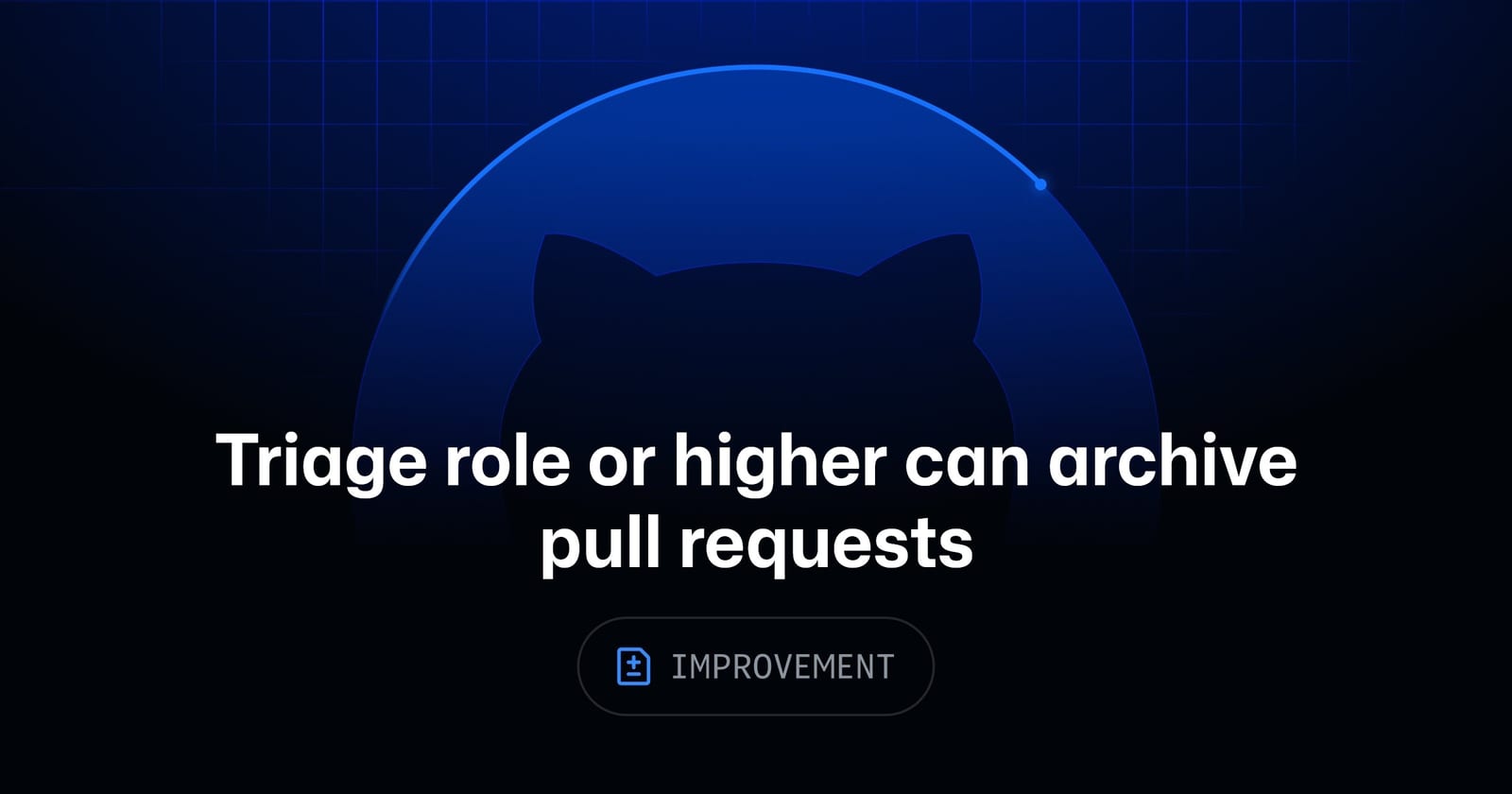 Gambar dari GitHub Changelog untuk berita: GitHub: Pengguna Peran Triage Kini Bisa Mengarsipkan Pull Request
